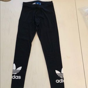 Adidas black leggings XS